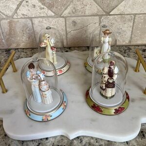 Avon 2006,2006,2007,2008 Avon Mrs. Albee Porcelain Figurines Lot of 4